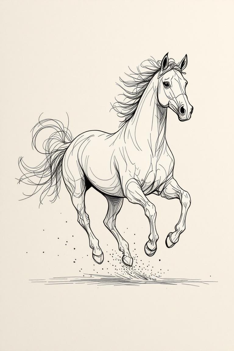 Galopperend paard